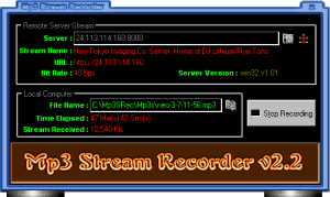 Mp3 Stream Recorder screenshot